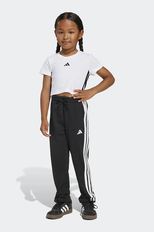 Παιδικό σετ adidas πλεκτό ύφασμα λευκό JZ5357