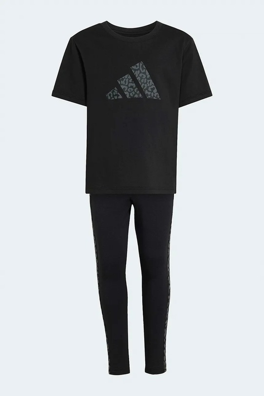 Παιδικό βαμβακερό σετ adidas KB6991 μαύρο SS26