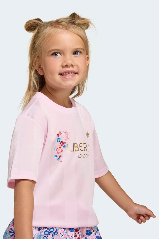 adidas Originals komplet dziecięcy różowy KD1739