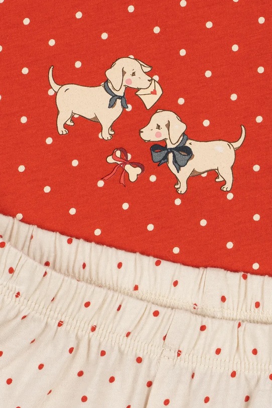 Konges Sløjd komplet bawełniany dziecięcy FAMO BOX FIT SET GOTS czerwony KS104802.PPY2