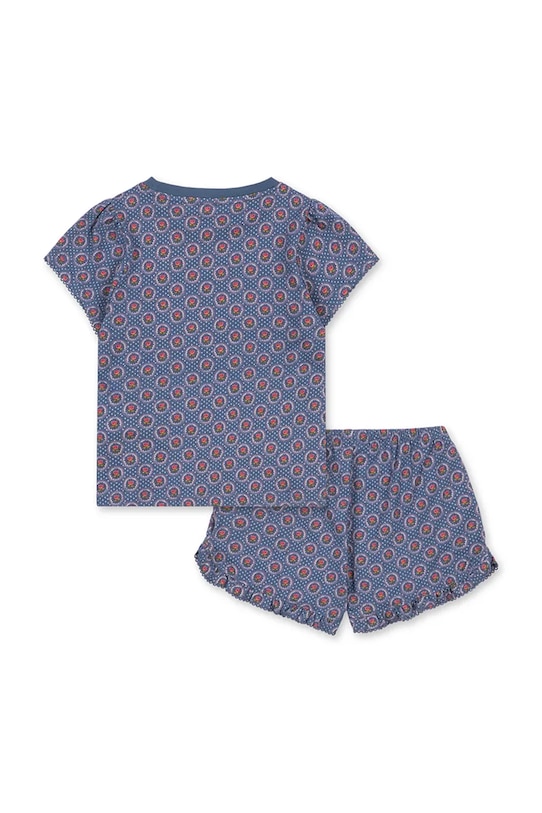 Konges Sløjd komplet bawełniany dziecięcy FAMO FRILL SET GOTS KS104803.PPY2 turkusowy SS26