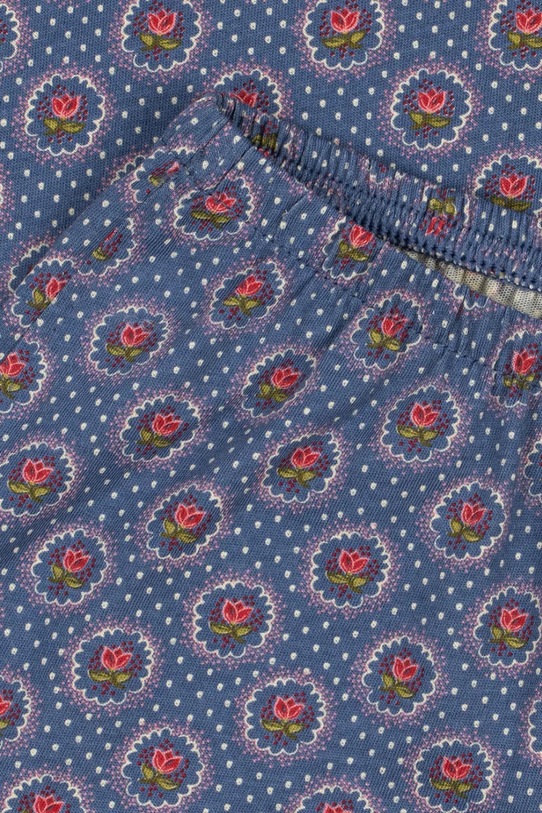 Konges Sløjd komplet bawełniany dziecięcy FAMO FRILL SET GOTS turkusowy KS104803.PPY2