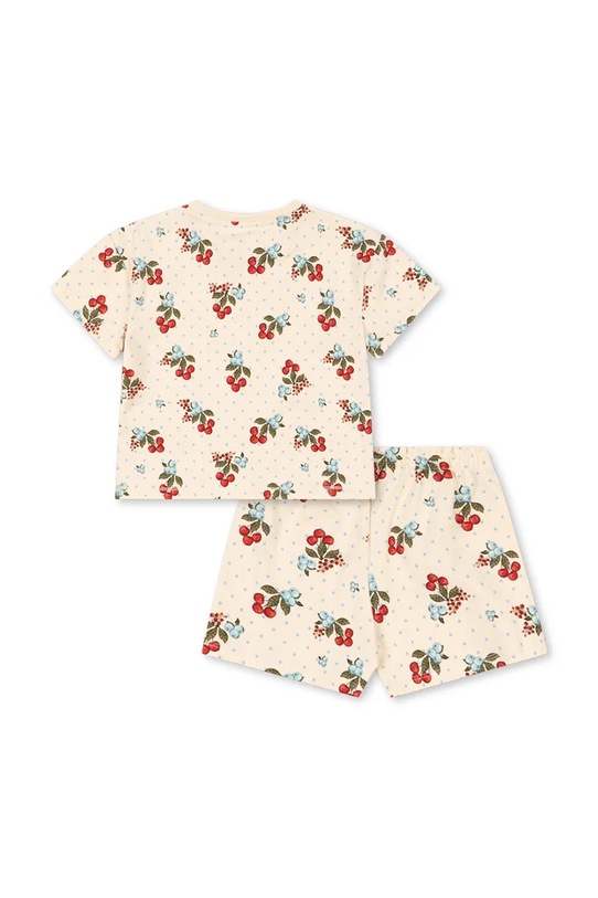 Konges Sløjd komplet bawełniany dziecięcy LIN TEE SET GOTS KS104935.PPY2 beżowy SS26