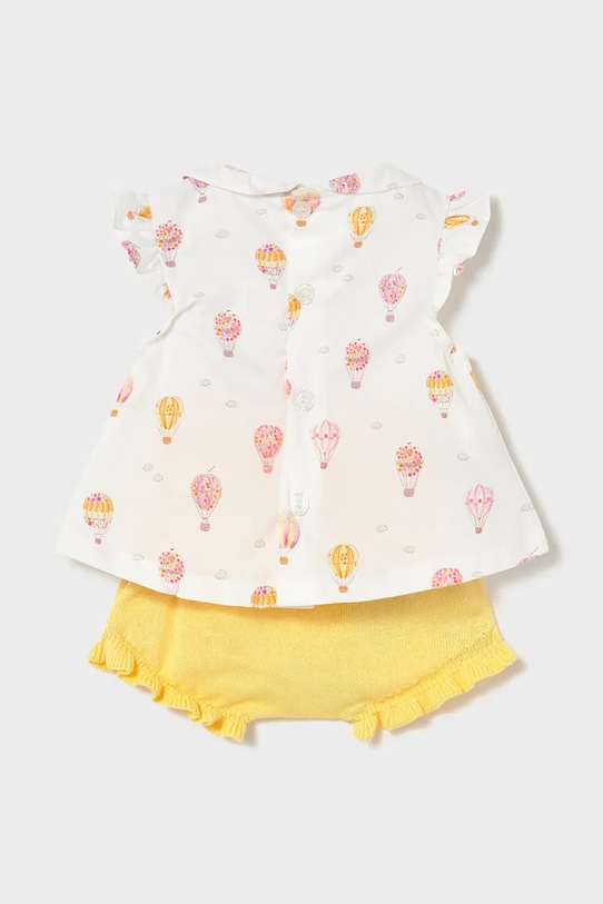 Mayoral Newborn komplet bawełniany niemowlęcy 1288.2F.Newborn.PPY2 żółty SS26