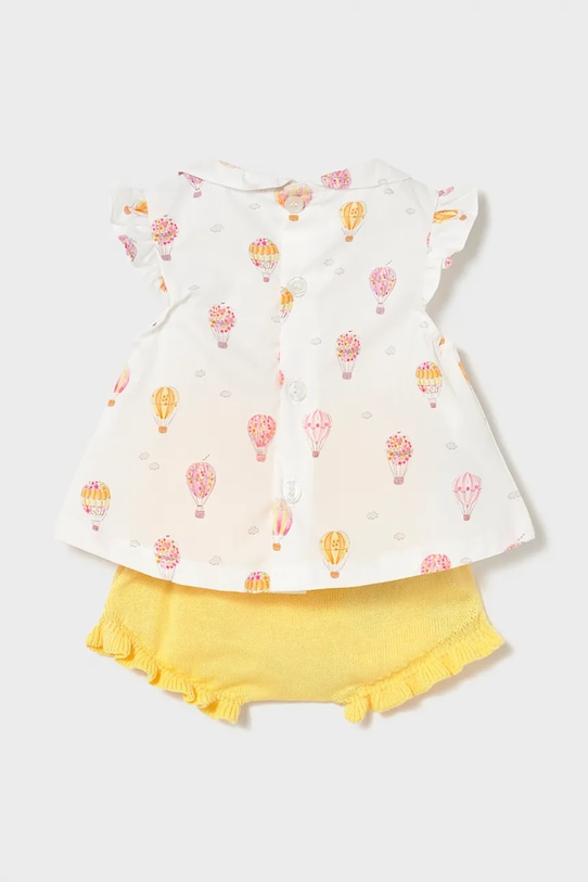 Mayoral Newborn komplet bawełniany niemowlęcy 1288.2F.Newborn.PPY2 żółty SS26