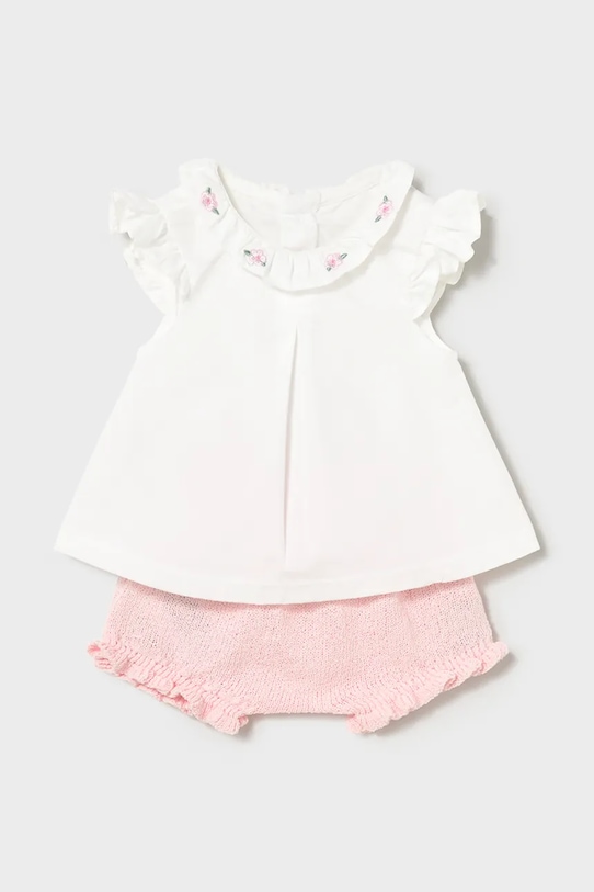 Mayoral Newborn komplet bawełniany niemowlęcy wzorzyste różowy 1288.2F.Newborn.PPY2