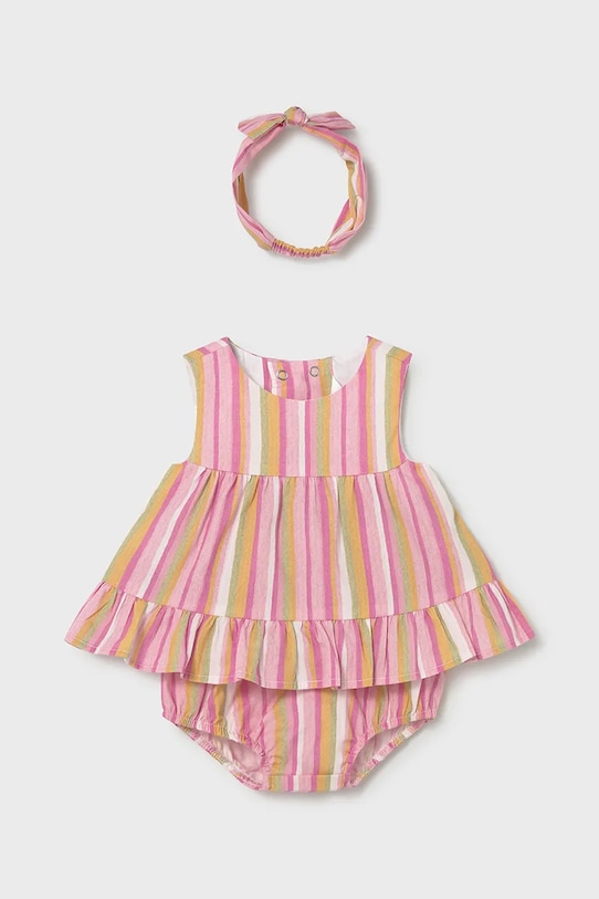 Βρεφικό βαμβακερό σετ Mayoral Newborn βαμβάκι ροζ 1290.2S.Newborn.PPY2