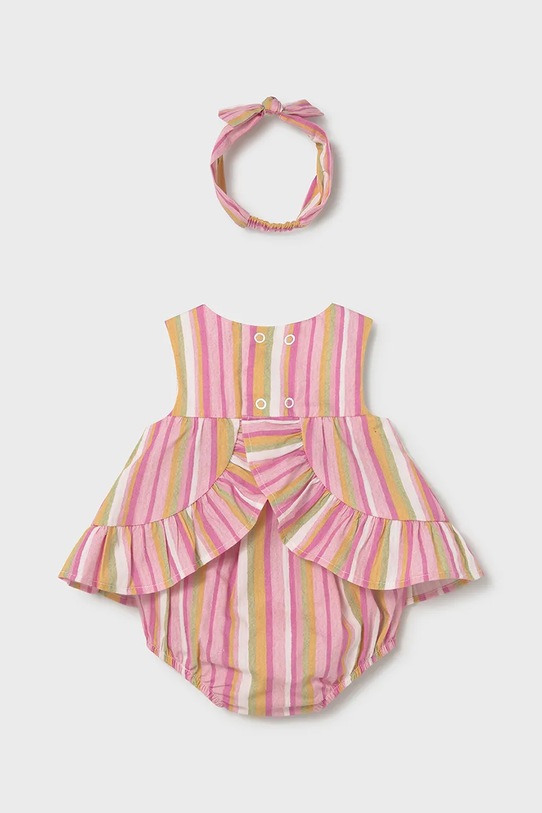 Βρεφικό βαμβακερό σετ Mayoral Newborn 1290.2S.Newborn.PPY2 ροζ SS26