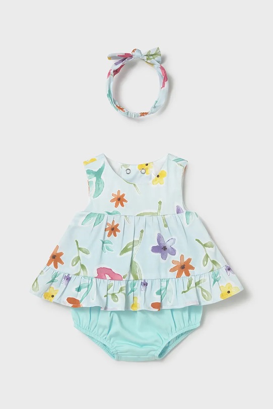 Βρεφικό βαμβακερό σετ Mayoral Newborn βαμβάκι μπλε 1290.2S.Newborn.PPY2