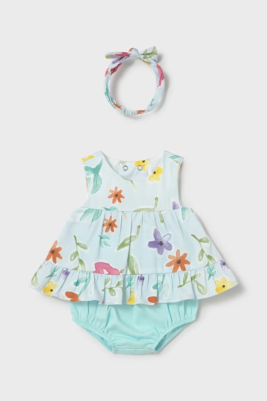 Βρεφικό βαμβακερό σετ Mayoral Newborn βαμβάκι μπλε 1290.2S.Newborn.PPY2