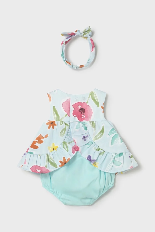 Βρεφικό βαμβακερό σετ Mayoral Newborn 1290.2S.Newborn.PPY2 μπλε SS26