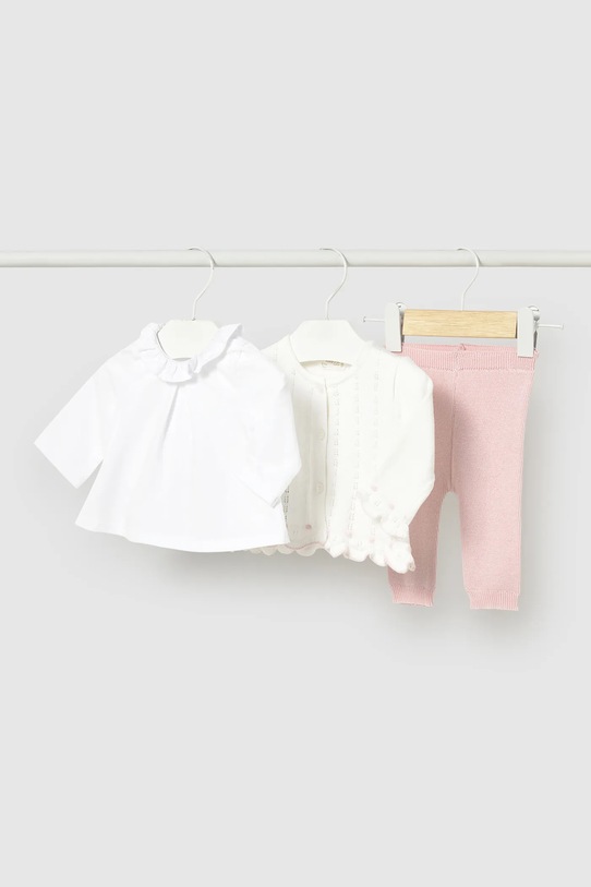 Σετ μωρού Mayoral Newborn πλεκτό ύφασμα ροζ 1507.2D.Newborn.PPY2