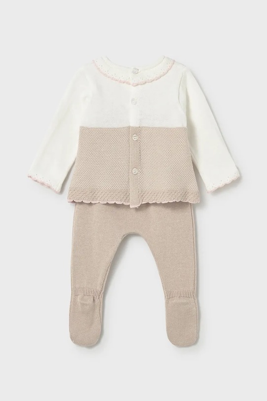 Βρεφικό βαμβακερό σετ Mayoral Newborn 1594.2D.Newborn.PPY2 μπεζ SS26