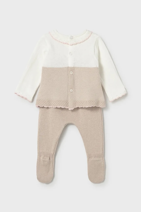 Βρεφικό βαμβακερό σετ Mayoral Newborn 1594.2D.Newborn.PPY2 μπεζ SS26