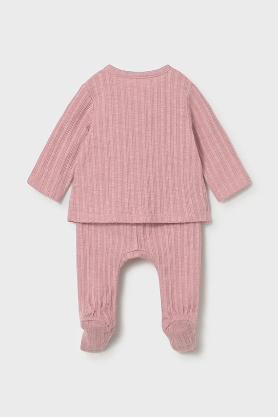 Βρεφικό βαμβακερό σετ Mayoral Newborn 1595.2J.Newborn.PPY2 ροζ SS26