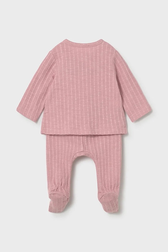 Βρεφικό βαμβακερό σετ Mayoral Newborn 1595.2J.Newborn.PPY2 ροζ SS26