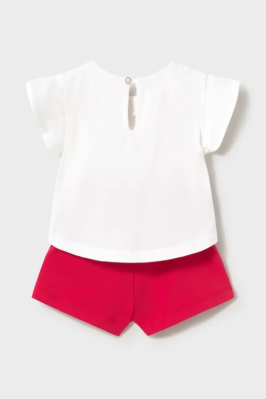 Fete Mayoral Newborn set de bumbac pentru bebeluși 1641.2K.Newborn.PPY2 rosu