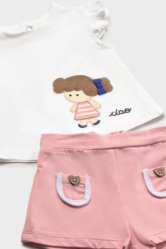 Mayoral Newborn komplet niemowlęcy 2-pack różowy 1643.2T.Newborn.PPY2