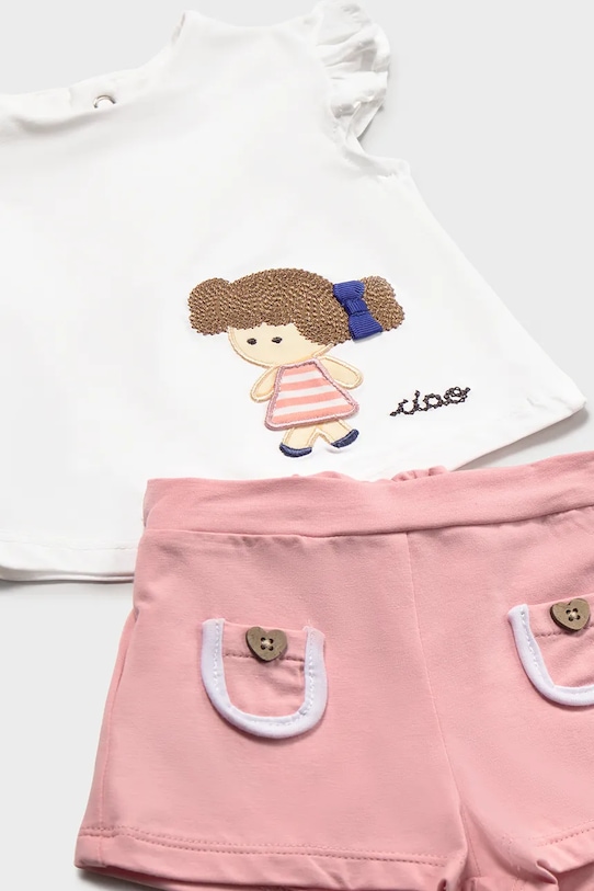 Mayoral Newborn komplet niemowlęcy 2-pack różowy 1643.2T.Newborn.PPY2