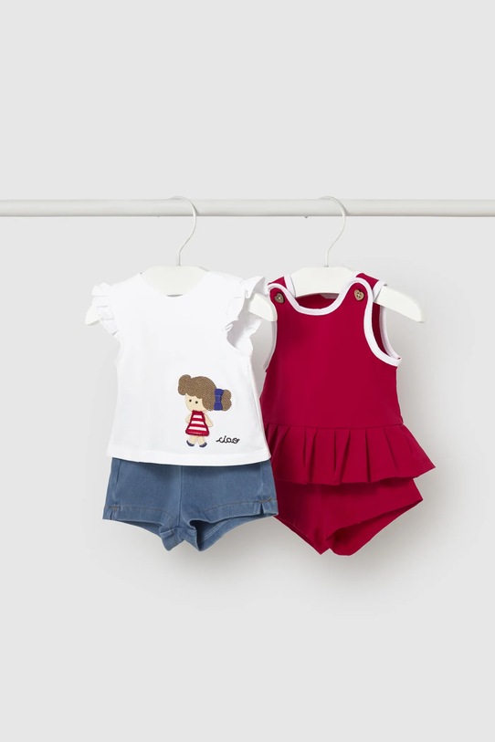 Σετ μωρού Mayoral Newborn 2-pack απλικέ κόκκινο 1643.2T.Newborn.PPY2