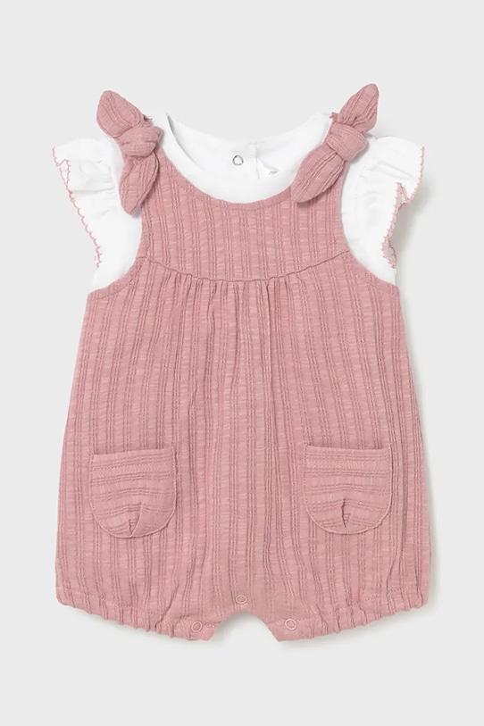 Σετ μωρού Mayoral Newborn με ελαστάν ροζ 1649.2J.Newborn.PPY2