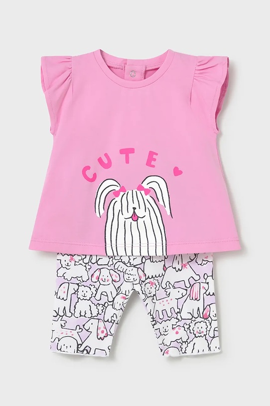 Σετ μωρού Mayoral Newborn στάμπα ροζ 1734.2K.Newborn.PPY2