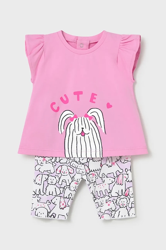 Σετ μωρού Mayoral Newborn στάμπα ροζ 1734.2K.Newborn.PPY2