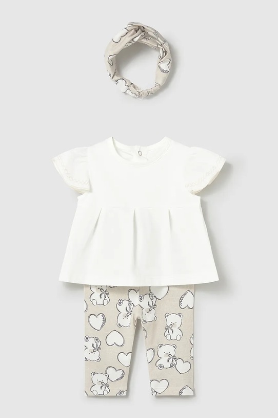 Σετ μωρού Mayoral Newborn πλεκτό ύφασμα μπεζ 1735.2P.Newborn.PPY2
