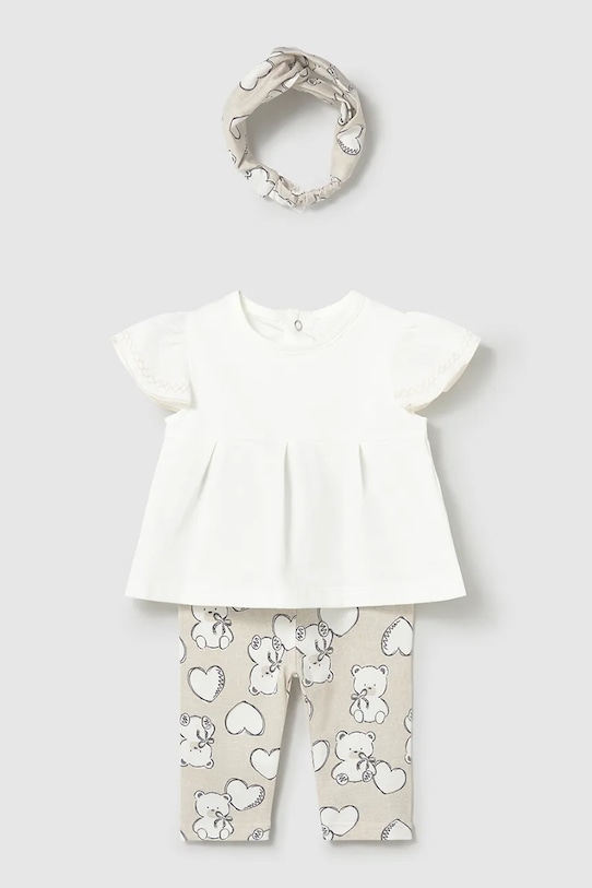 Σετ μωρού Mayoral Newborn πλεκτό ύφασμα μπεζ 1735.2P.Newborn.PPY2
