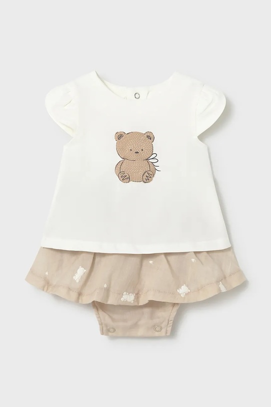 Σετ μωρού Mayoral Newborn πλεκτό ύφασμα μπεζ 1819.2P.Newborn.PPY2