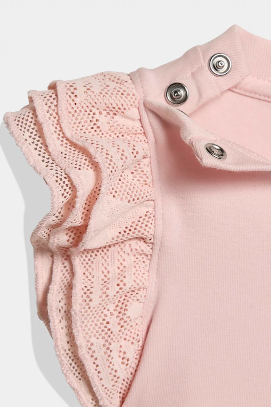 adidas Originals komplet niemowlęcy z bawełną różowy KC6799