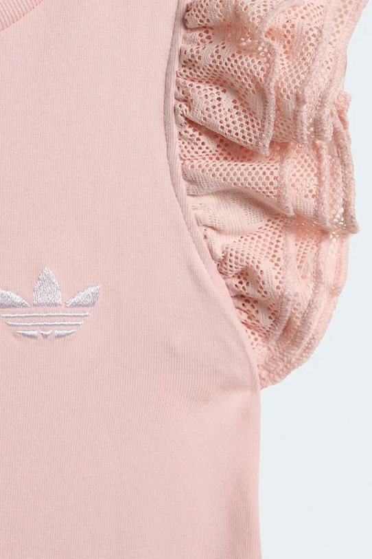 adidas Originals komplet niemowlęcy z bawełną KC6799 różowy