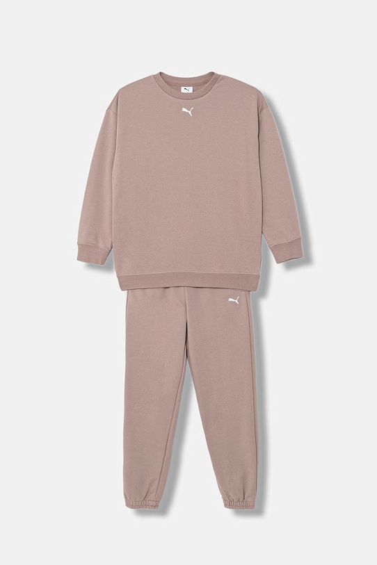 Detská tepláková súprava Puma 2-pak pletenina hnedá 693395