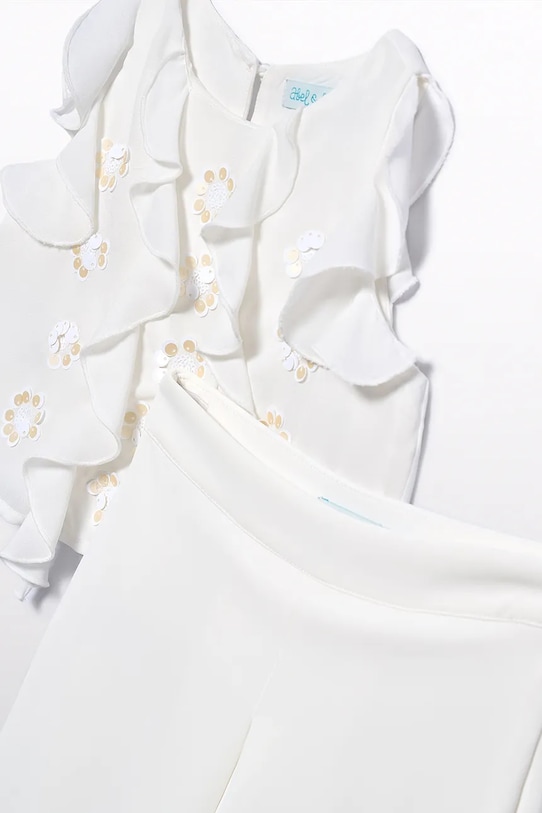 Κοριτσίστικα Παιδικό σετ - μπλούζα και παντελόνι Abel&Lula 5213.1.Mini.PPY2 λευκό