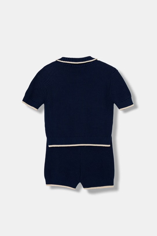 Elisabetta Franchi σετ παιδικό βαμβακερό EFCM026.C.FL001 σκούρο μπλε SS26