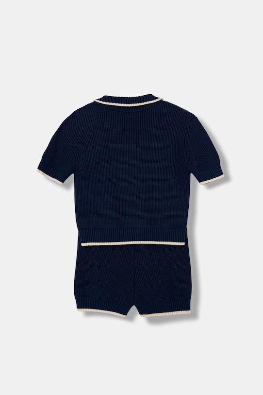 Elisabetta Franchi σετ παιδικό βαμβακερό EFCM026.C.FL001 σκούρο μπλε SS26