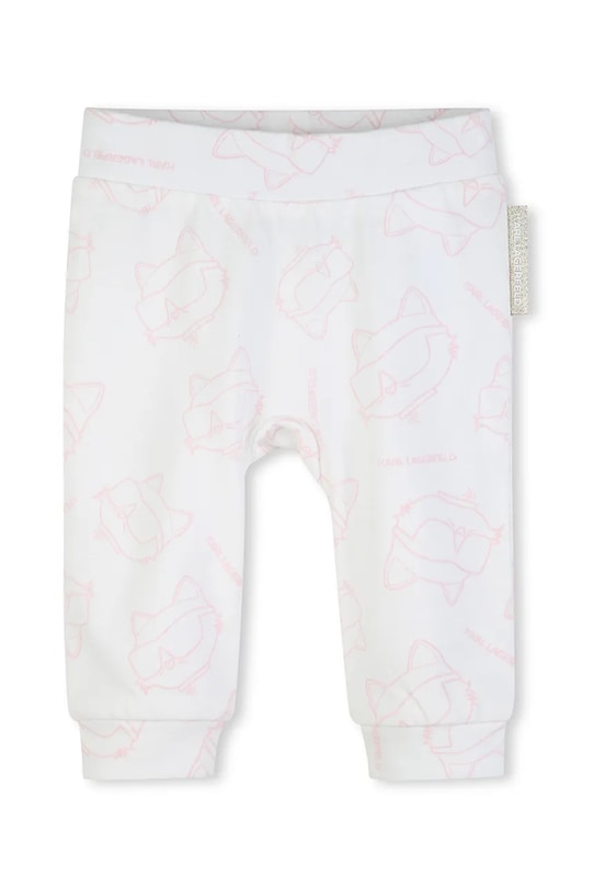 Detská bavlnená súprava Karl Lagerfeld ružová Z31044.60.81