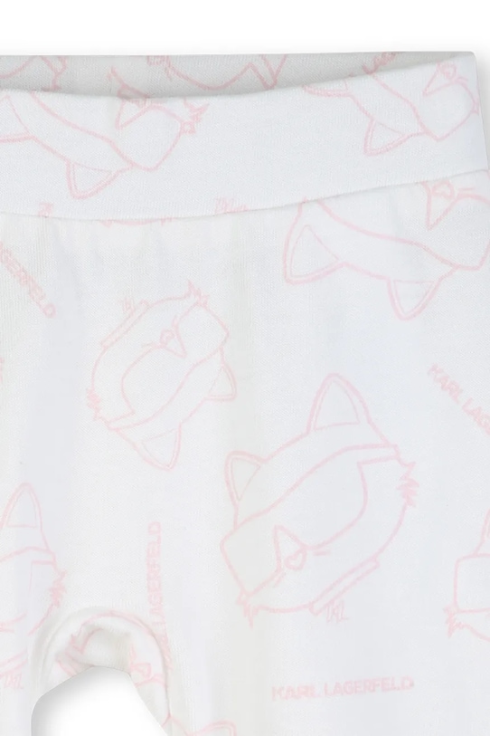 Detská bavlnená súprava Karl Lagerfeld Z31044.60.81 ružová