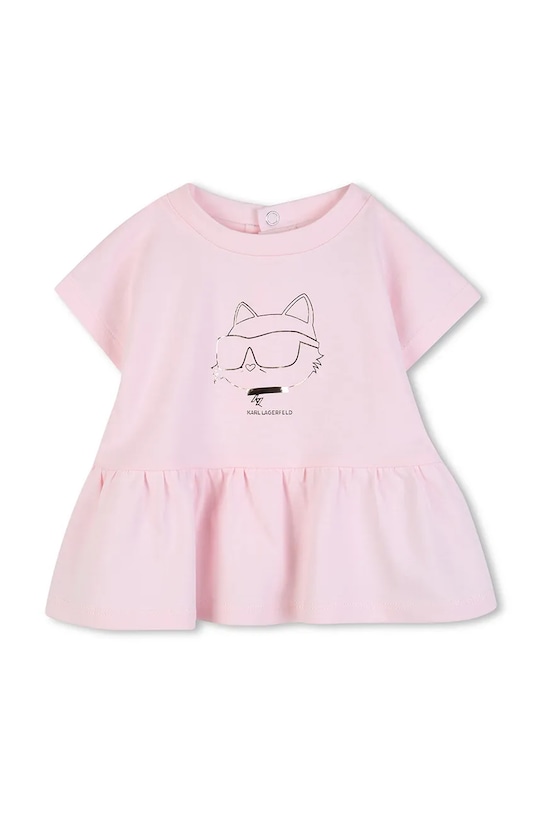 Dievča Detská bavlnená súprava Karl Lagerfeld Z31044.86 ružová