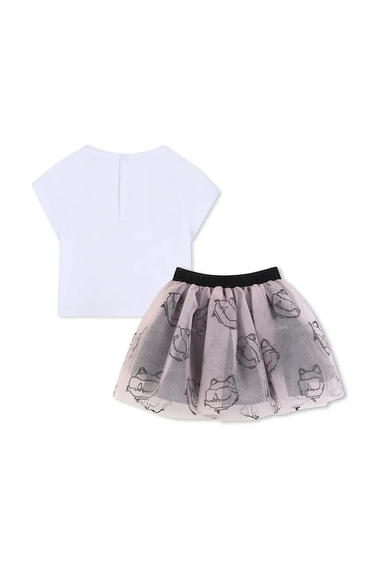 Detská súprava Karl Lagerfeld Z31055.86.108 biela SS26