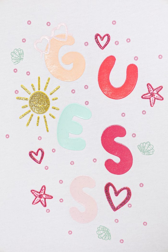 Dziewczynka Guess komplet niemowlęcy A6GG08.K6YW4.PPY2.M biały