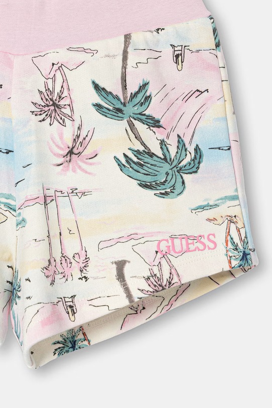 Guess komplet codzienny dziecięcy bawełniany różowy K6GG02.K6YW4.PPY2.M