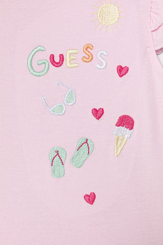 Dziewczynka Guess komplet codzienny dziecięcy K6GG03.K6YW0.PPY2.M różowy