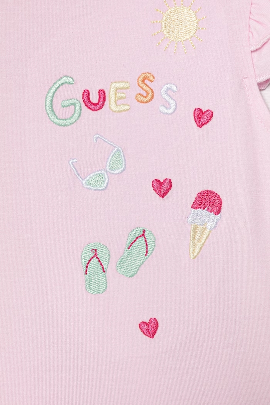 Dziewczynka Guess komplet codzienny dziecięcy K6GG03.K6YW0.PPY2.M różowy