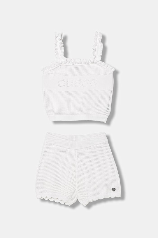 Guess komplet dziecięcy bawełniany biały K6GG06.Z5491.PPY2.M