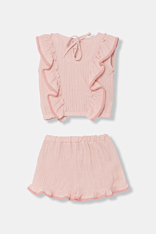 Jamiks komplet bawełniany dziecięcy NOKKA NOKKA.org.Komp.JLI026.G różowy SS26