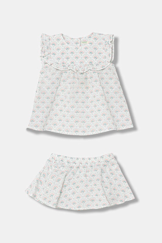 United Colors of Benetton letní šaty se lnem zelená 4NVDAK001.W.Stagionale