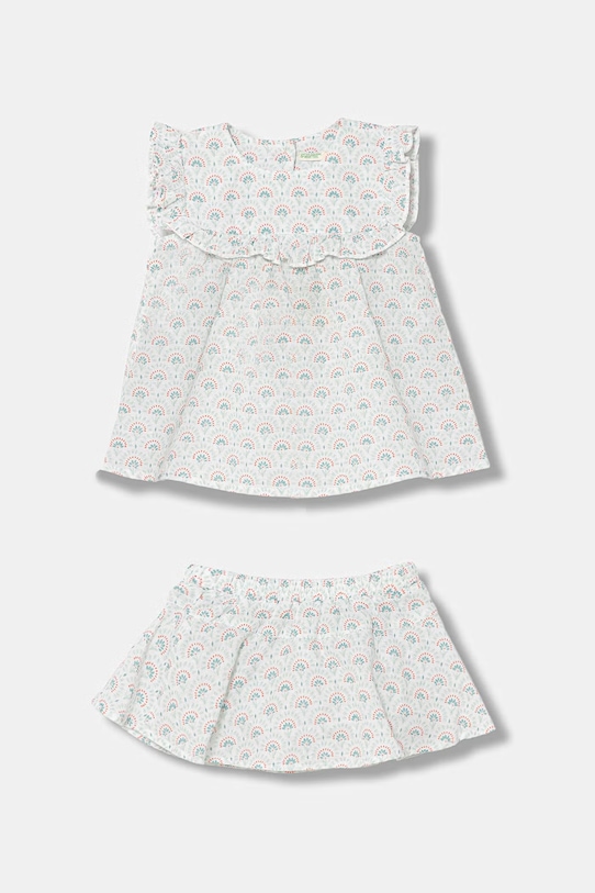 United Colors of Benetton letní šaty se lnem zelená 4NVDAK001.W.Stagionale