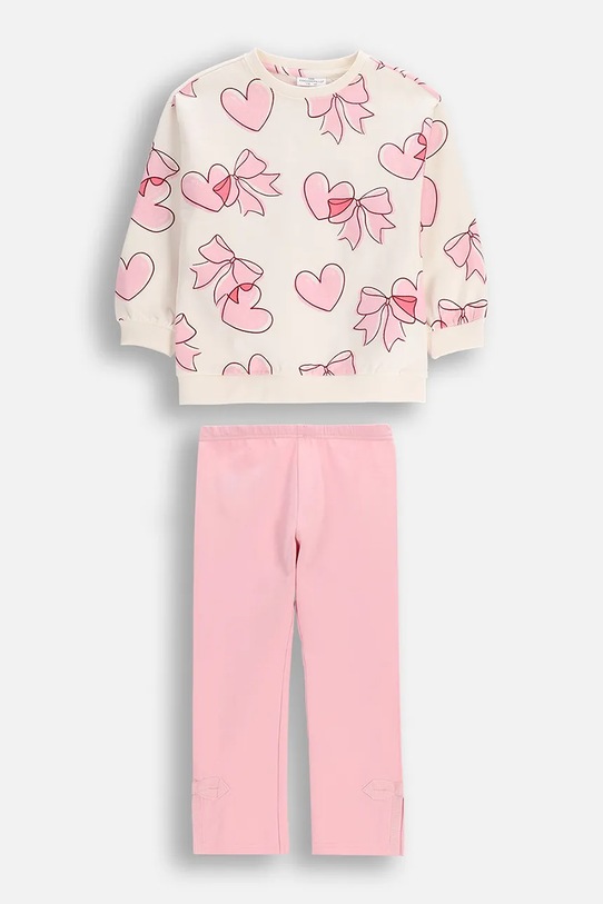 Coccodrillo σετ φόρμας παιδικό βαμβακερό μπεζ WC6117402XXG