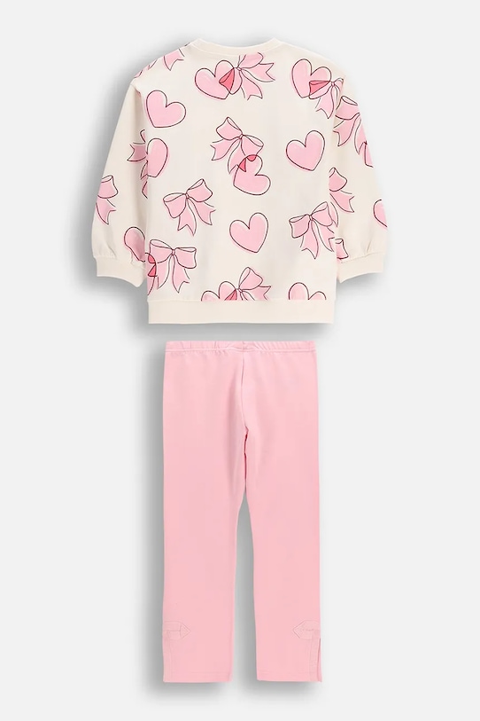 Coccodrillo σετ φόρμας παιδικό βαμβακερό WC6117402XXG μπεζ SS26